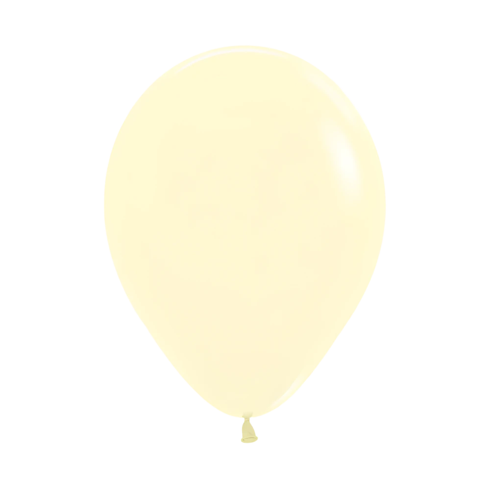 Pastel Matte Yellow Latex Balloon
