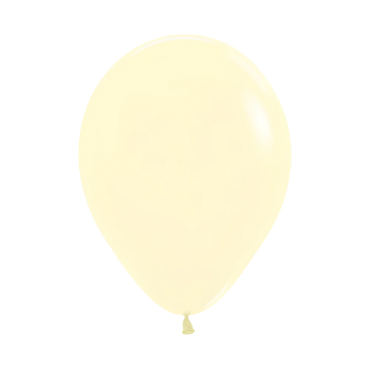 Pastel Matte Yellow Latex Balloon