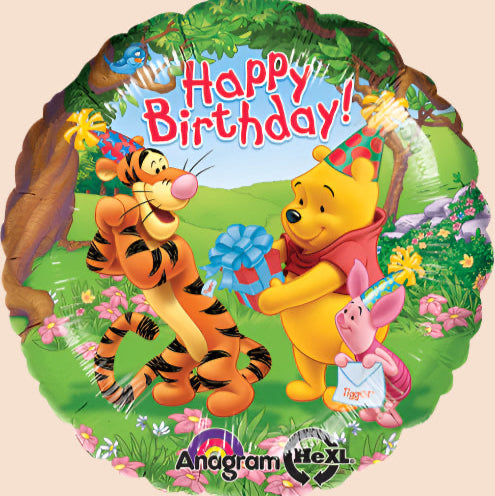 Pooh and Tiger Happy Birthday